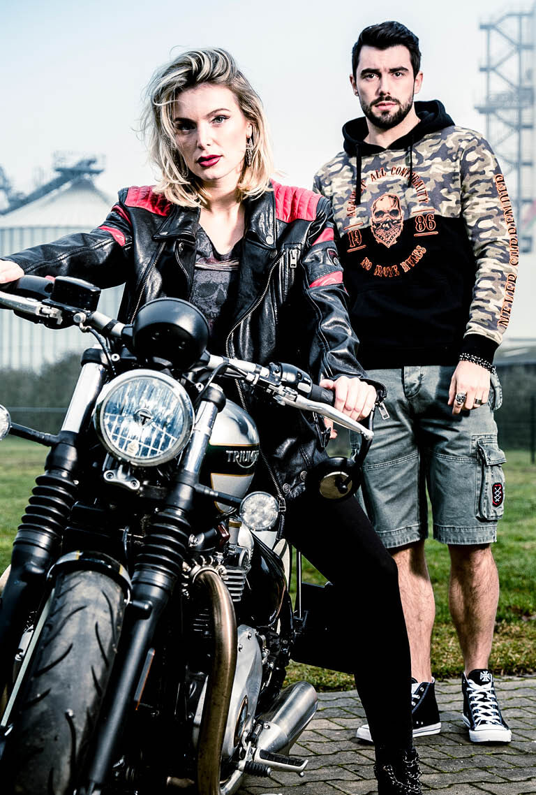 Vetement outlet biker homme