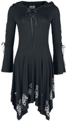 Gothicana X Anne Stokes - Dress with tapered skirt and occult print, Gothicana by EMP, Robe courte