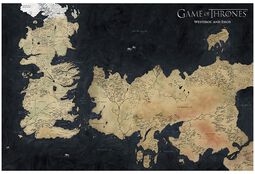 Carte De Westeros, Game Of Thrones, Poster