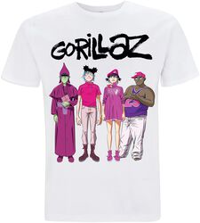 Cracker Island Standing Group, Gorillaz, T-Shirt Manches courtes