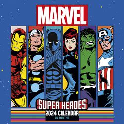 2024 wall calendar, Marvel, Calendrier mural