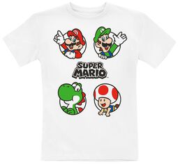 Enfants - Cercles, Super Mario, T-Shirt Manches courtes