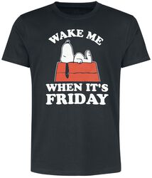 Snoopy - Wake Me When It’s Friday, Snoopy, T-Shirt Manches courtes