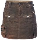Rusty Skirt, Rock Rebel by EMP, Jupe courte