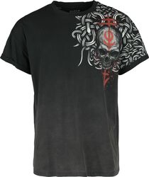 T-Shirt with Celtic Prints, Black Premium by EMP, T-Shirt Manches courtes