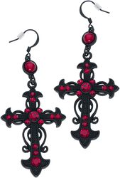 Croix Rouges, Gothicana by EMP, Boucles d'oreilles