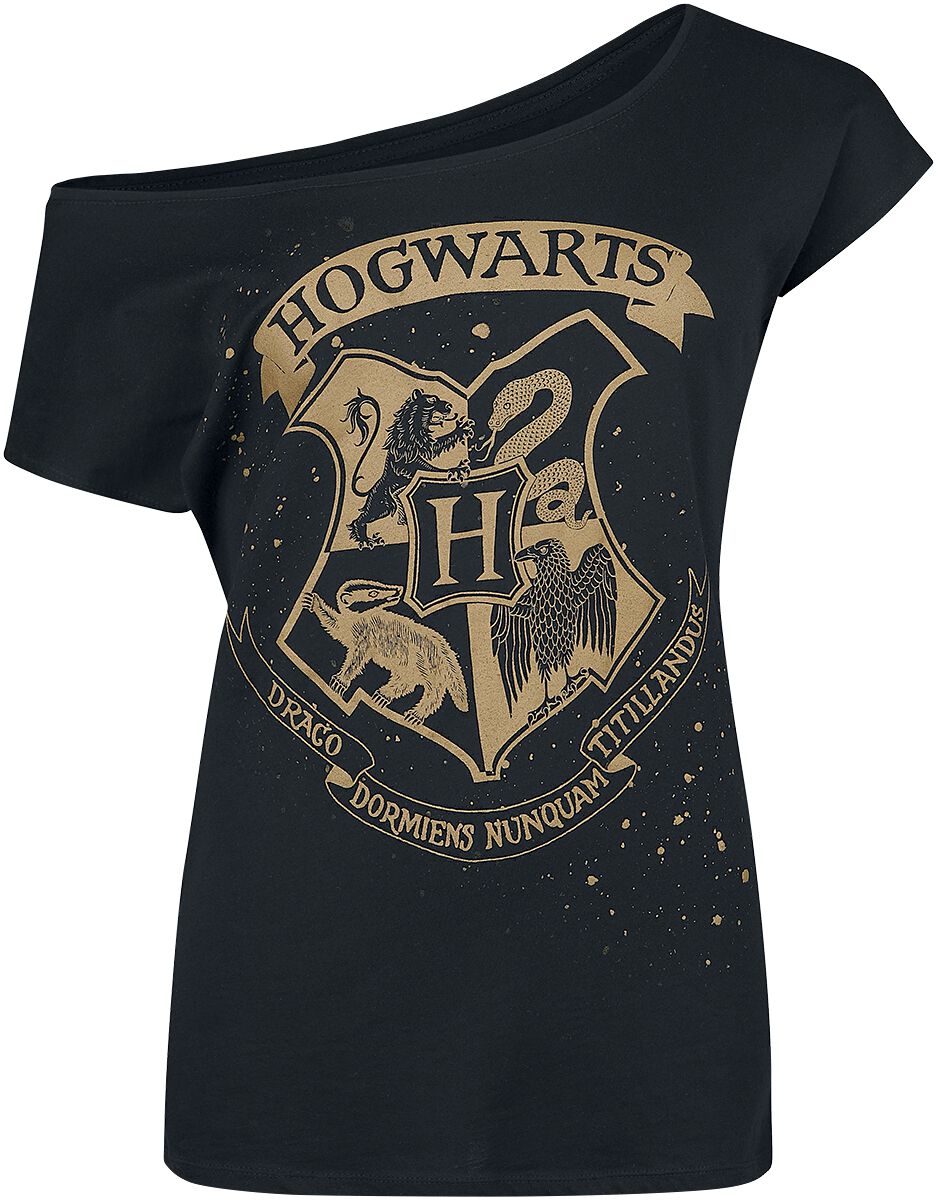 Harry Potter - T-shirt HOGWARTS - Gris Chiné - Femme - 24.99