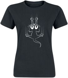 Slipping Cat, Chat Qui Glisse, T-Shirt Manches courtes