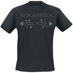Mirrored, Apocalyptica, T-Shirt Manches courtes