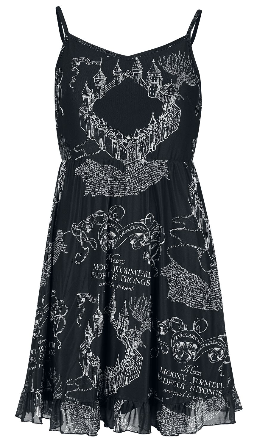 Robe Courte Harry Potter Serpentard Pour Femme - Vert Chiné, 60% Coton, 40% Polyester - Licence Officielle