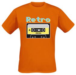 Retro Cassette, Cassette Rétro, T-Shirt Manches courtes