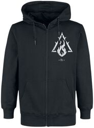 Diablo 4 - Symbole Sorcerer, Diablo, Sweat-shirt zippé à capuche