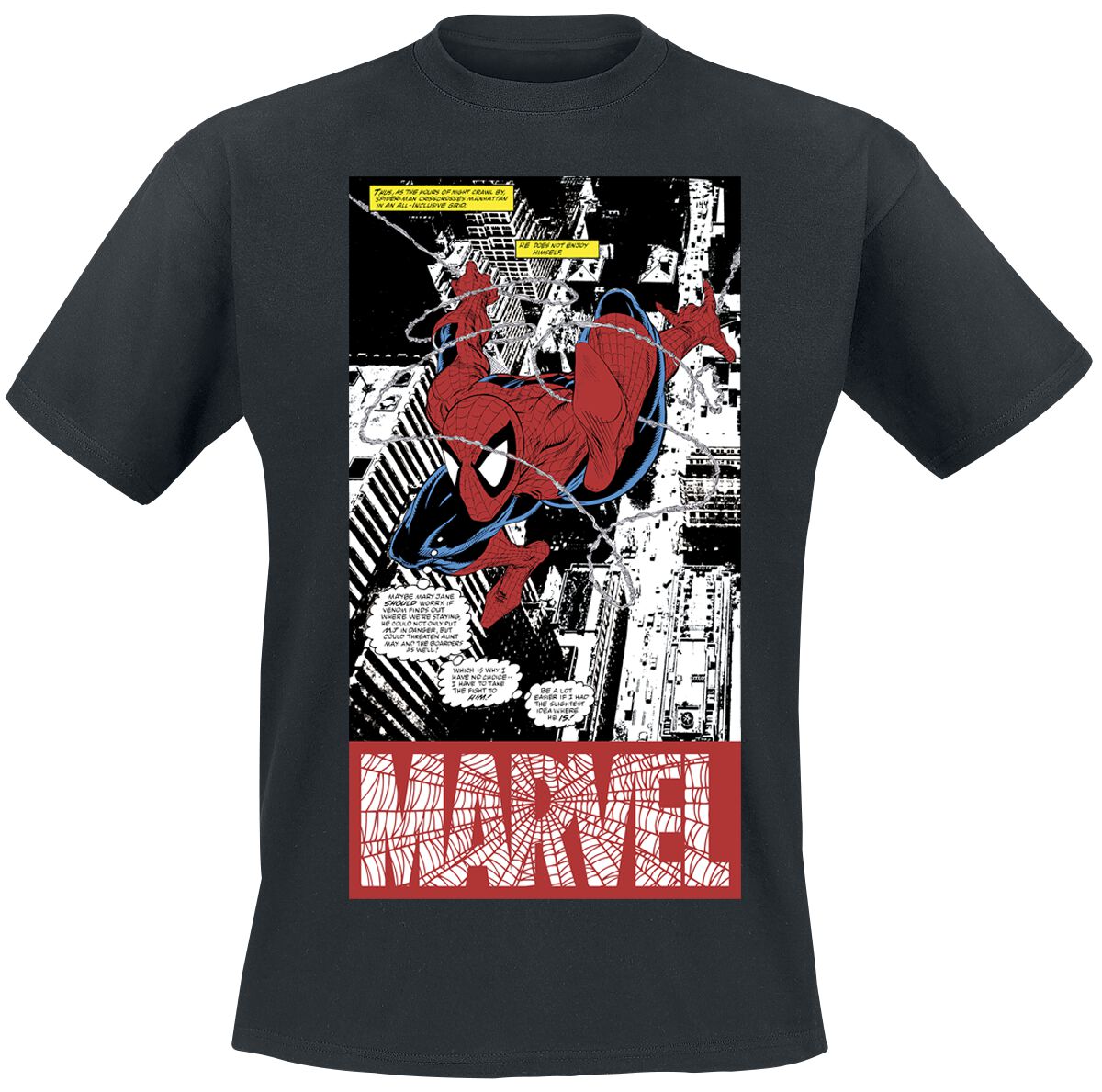 Shirt Oversize T Shirt Spiderman Homme Panel Art Spider-Man T