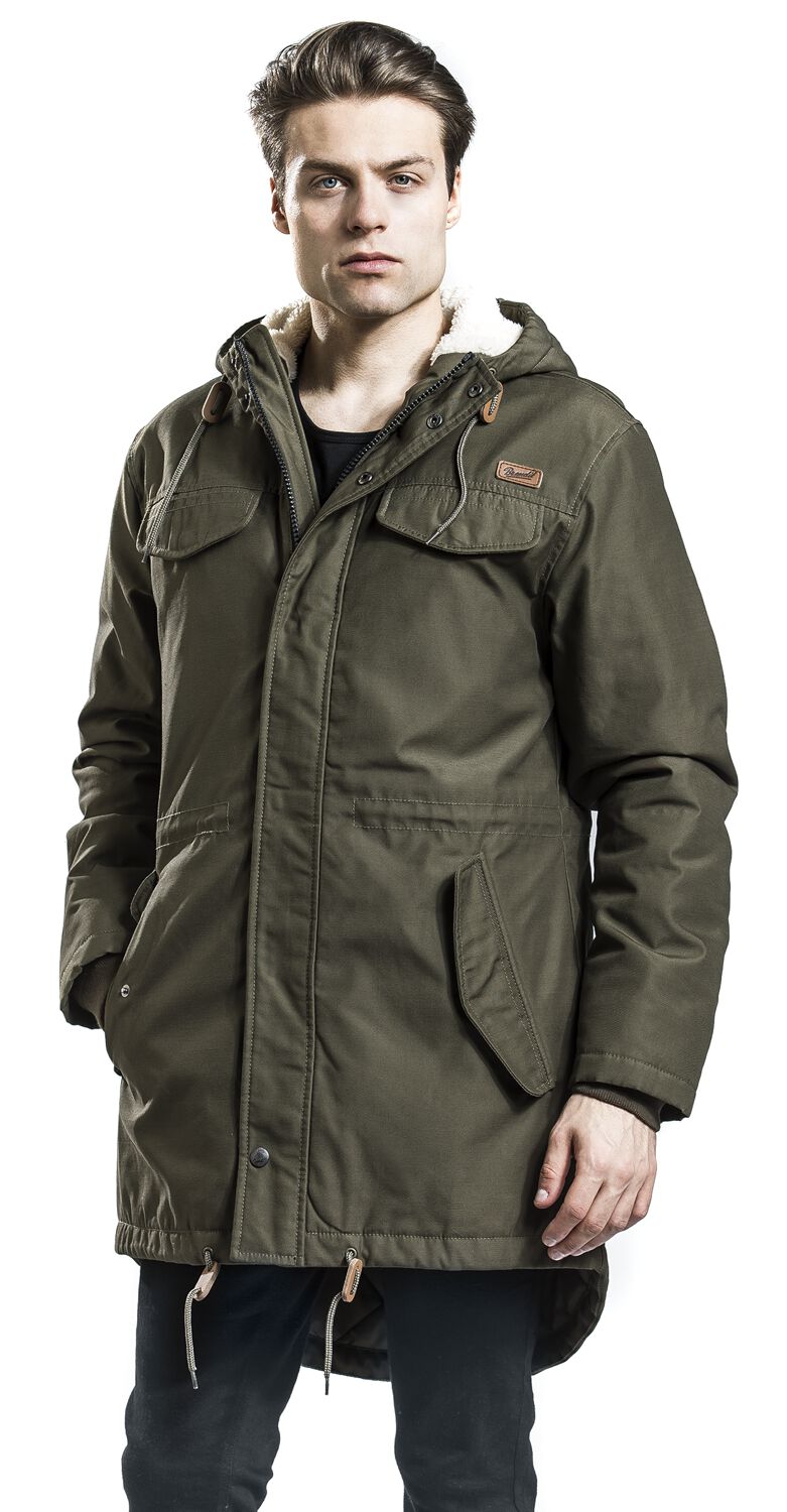 Parka Marsh Lake Brandit - Style Military, Doublure Fourrure, Coupe Longue, Pour Look Urbain
