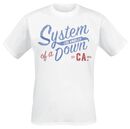 Script CA., System Of A Down, T-Shirt Manches courtes