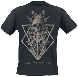 Skull, In Flames, T-Shirt Manches courtes