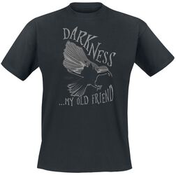 Darkness... My old friend, Wednesday, T-Shirt Manches courtes