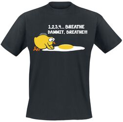 1, 2, 3, 4... Breathe, dammit, breathe!!!, Slogans, T-Shirt Manches courtes