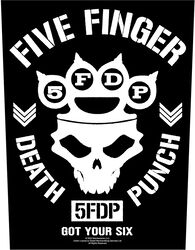 Got your six, Five Finger Death Punch, Dossard
