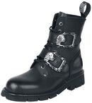 New Rock Military Skull, Gothicana by EMP, Bottes lacées