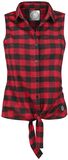 Checkered Sleeveless Shirt, R.E.D. by EMP, Chemise manches courtes
