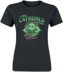 A Wild Cathuhlu Appears, Tierisch, T-Shirt Manches courtes