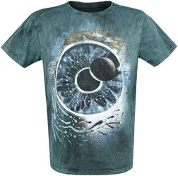 T-Shirt nera Uomo di Pink Floyd The Dark Side of the Moon logo prisma T-Shirt nera Uomo di Pink Floyd The Dark Side of the Moon logo prisma
