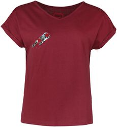 T-shirt motif old-school brodé, RED by EMP, T-Shirt Manches courtes