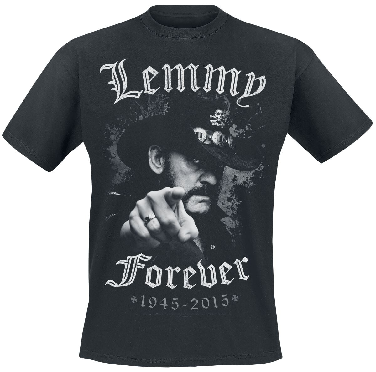 T-shirt Megadeth Forever - Unisexe - Noir - Manches Courtes - Personnalisable