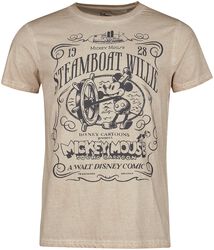 Disney 100 - Steamboat Willie, Mickey Mouse, T-Shirt Manches courtes