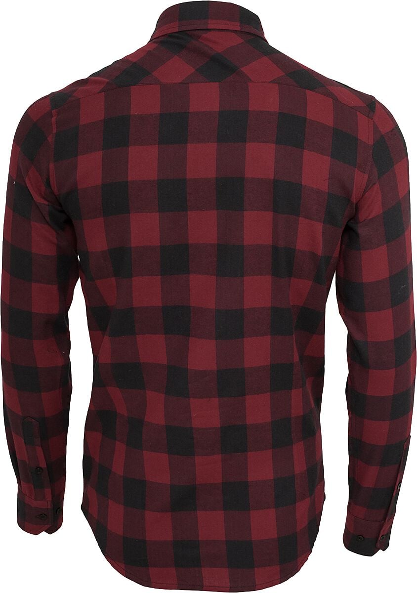 Chemise Urban Pipeline Flanelle Rouge à Carreaux – Taille L Homme, Manches Longues