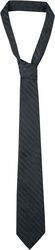Cravate Noire Avec Rayures Diagonales