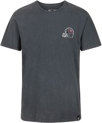 NFL Buccs - T-Shirt Noir Délavé, Recovered Clothing, T-Shirt Manches courtes