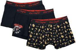 Gothicana X The Crow - Lot de 3 boxers, Gothicana by EMP, Boxer