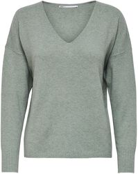 ONLRICA LIFE L/S V-NECK PULLO KNT NOOS, Only, Pull tricoté