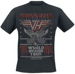 World Invasion Tour 1980, Van Halen, T-Shirt Manches courtes