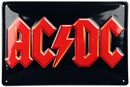 Logo, AC/DC, Plaque en métal