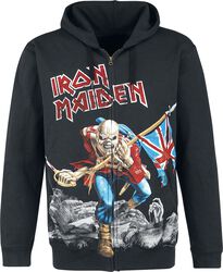 The Trooper - Battlefield, Iron Maiden, Sweat-shirt zippé à capuche