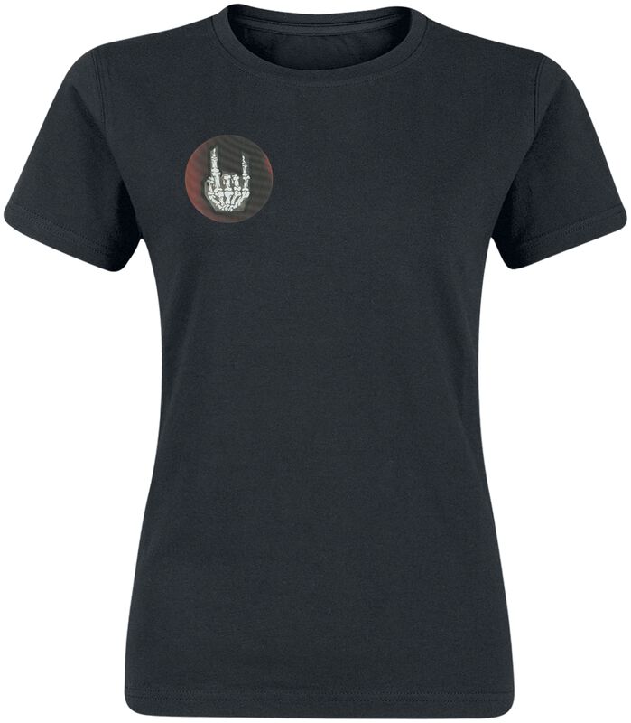 T-Shirt Noir Avec Logo Hologramme