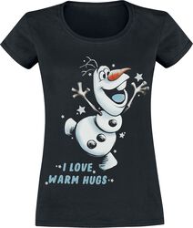 Olaf - I Love Warm Hugs, La Reine Des Neiges, T-Shirt Manches courtes