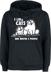 I Like Cats And Maybe 3 People, Simon' s Cat, Sweat-shirt à capuche