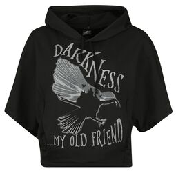 Darkness... My old friend, Wednesday, Sweat-shirt à capuche