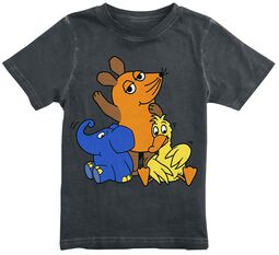 Enfant - Souris - Éléphant - Canard, Die Sendung mit der Maus, T-Shirt Manches courtes