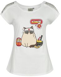 Japanese, Grumpy Cat, T-Shirt Manches courtes