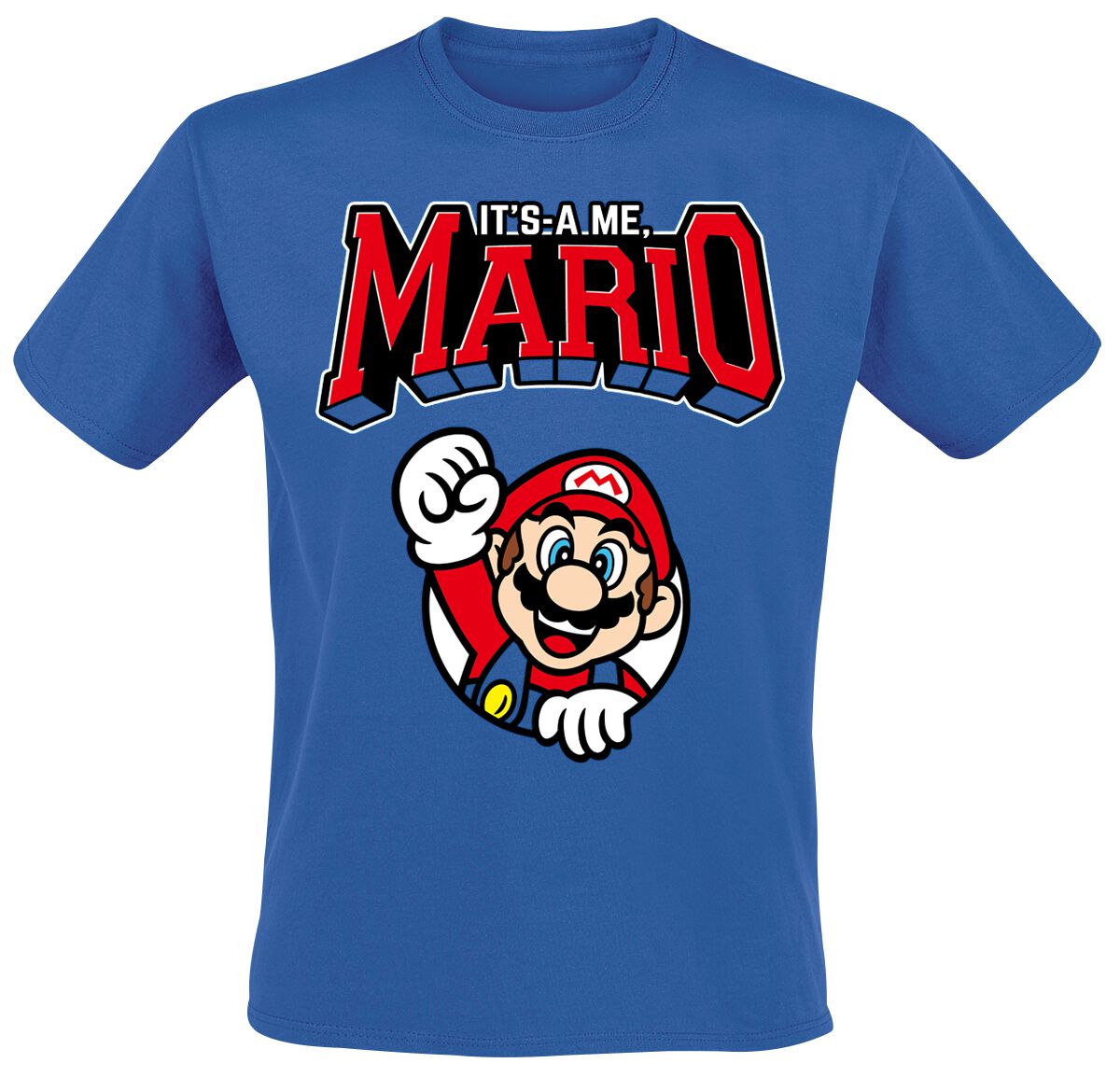 T-shirt Manches Longues Super Mario Garçon/Fille – Bleu – 4 Ans – Officiel Nintendo