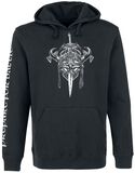 Skull Viking Hoddie, Black Premium by EMP, Sweat-shirt à capuche