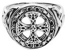 Silver Celtic Cross, Toltecs Amulet, Bague