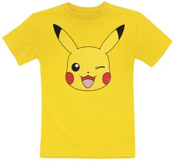 Enfants - Pikachu - Tête Pikachu, Pokémon, T-Shirt Manches courtes