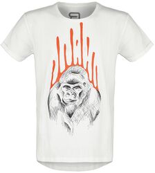 T-Shirt with Gorilla Print