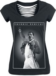 Freddie - Stage Photo, Queen, T-Shirt Manches courtes